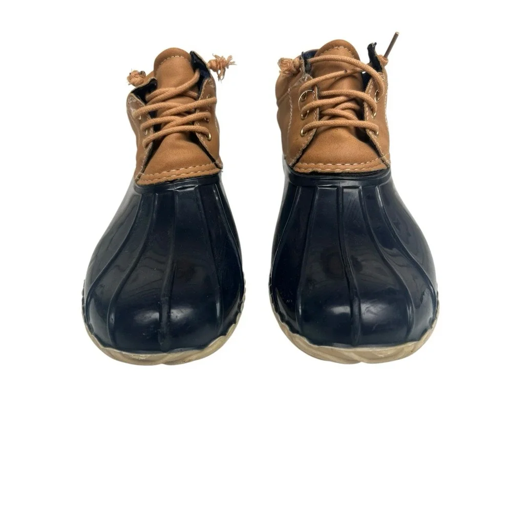 Tommy Hilfiger Womens‎ Ankle Duck Boots Size 9 Lace Up Rain Outdoors T Wheat
